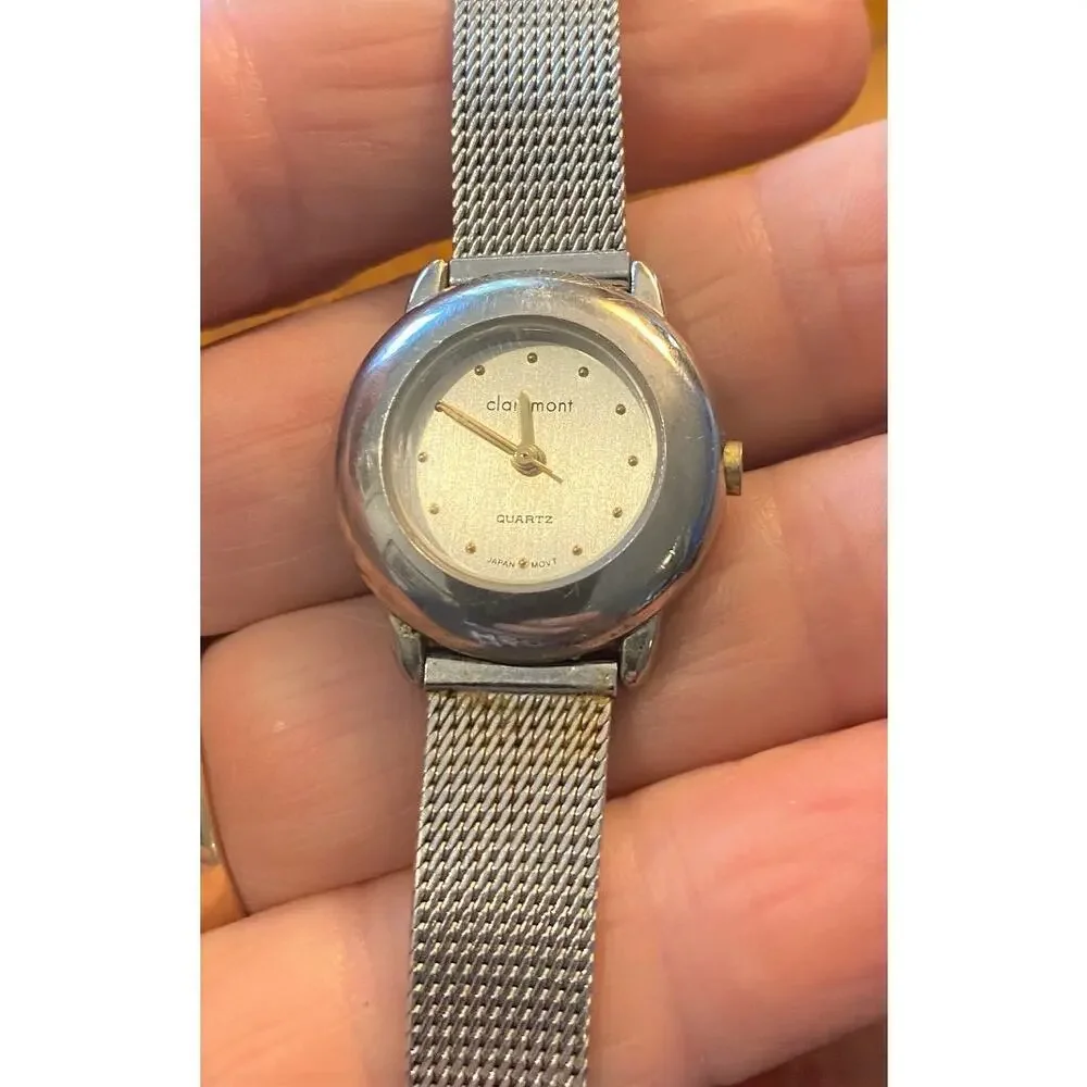 Women's 26mm Silver Tone Claremont Watch, Mesh Band